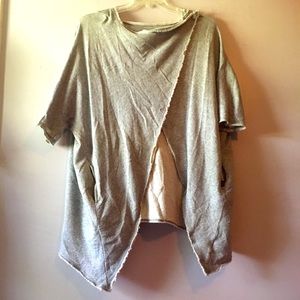 Vans Gray Sweat Shirt Jacket Pockets & Hoodie